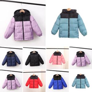 Down Coat Enfants enfants Down Coat NF designer veste d'hiver garçons filles en plein air vers le bas à capuche chaude Parka noir Puffer vestes lettre imprimer vêtements