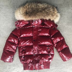 Para baixo casaco crianças roupas menina para baixo casacos de inverno meninos puffer jaqueta grande pele moda parka crianças roupas grossas outerwear quente snowsuit 231108