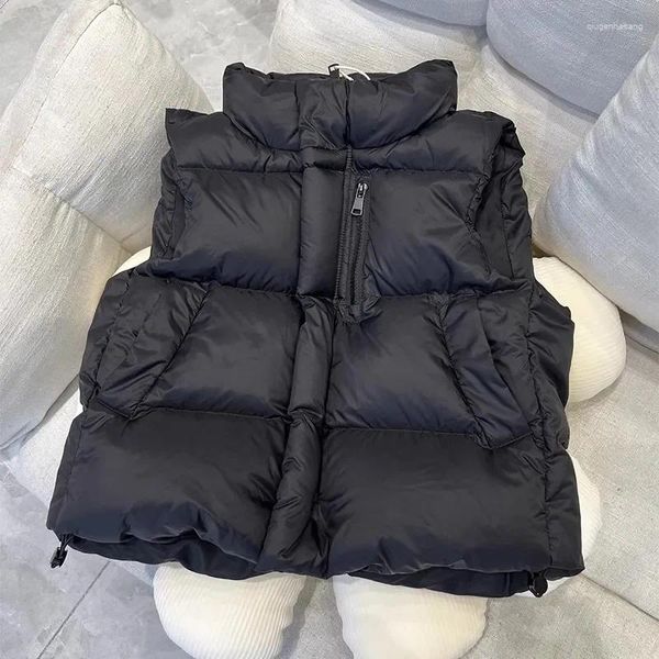 Manteau en duvet pour enfants, veste en coton, pour garçons et filles, automne-hiver, rembourré, sans manches, gilet matelassé pour bébés, 2023