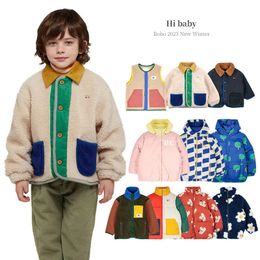 Manteau en duvet pour enfants, veste Bobo d'hiver pour garçons et filles, fermeture éclair épaisse, vêtements multifonctionnels rembourrés pour bébés des deux côtés, pantalons 231013