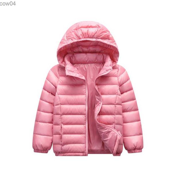 Abrigo de plumón Chaqueta para niños Chaqueta de invierno con capucha para niños 90% Abrigo de plumón de pato Bebé Niñas Niños Parka Primavera Otoño Ropa de abrigo para niños pequeños 2-12 años L230625