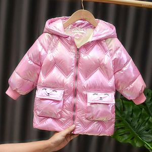 Abrigo para niños Parkas más terciopelo engrosar las chicas largas y cálidas abrigos y chaquetas para niños con capucha ropa princesa