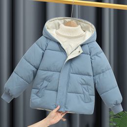 Piumino per bambini Bambini Ragazzi invernali Parka Giacche per bambini Capispalla Abbigliamento Velluto di cotone Felpe con cappuccio per bambina Vestiti 221125