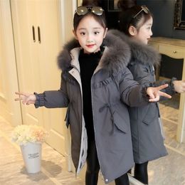 Abajo Abrigo Niños Chaqueta de invierno Disfraces de Navidad para niños Ropa Niñas Traje de nieve negro Prendas de abrigo Abrigos Parka larga Ropa de nieve TZ308 221007