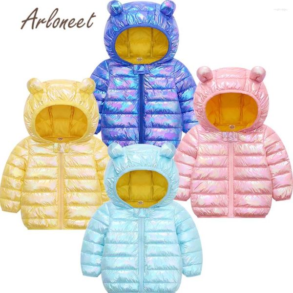 Manteau d'hiver en duvet pour enfants, vêtements pour bébés filles, veste pour garçons, combinaison de neige, Parkas à capuche, vestes chaudes pour enfants