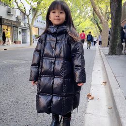 Down Coat coréen hiver fille doudoune en vrac à capuche épais chaud longue fille vêtements d'extérieur manteau 3-12 ans enfants adolescent filles Parka tenue 231017