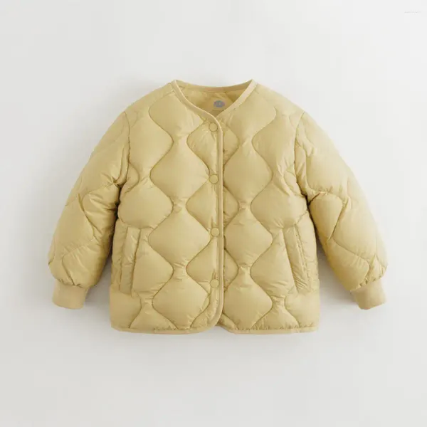 Manteau en duvet MARCJANIE pour filles, veste Ultra légère avec doublure à carreaux diamant Cloud Sense pour Winterr série française 232024