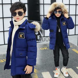 Manteau en duvet Nouveau 2023 Veste d'hiver pour enfants A Boy Park 12 Vêtements pour enfants 13 Bébé 14 Vêtements d'extérieur 15 Manteaux 9 Épaississement en coton épais 30 degrés x0825