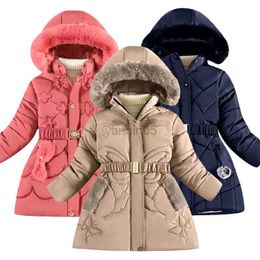 Abrigo de plumón NUEVA Chaqueta acolchada de algodón de invierno para niña Abrigo de moda para niños Ropa de abrigo para niños Chaqueta cálida para bebés Ropa para niños 4-12 años HKD230725