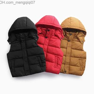 Donzen jas OLEKID 2023 Herfst en winter warme katoenen kindertanktop Mouwloze kinderjas 3-12 jaar tiener Meisjesjas Jongenstanktop Z230719