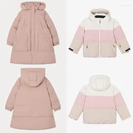 Manteau en duvet pré-vente (expédition en octobre) 2024, vêtements pour enfants, bébés filles, boutons solides brodés de cerises, gilet rouge pour garçons, vestes à capuche