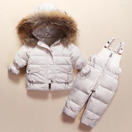 Down Coat Russia Winter Jacket for Girls Boys Coats Ourwear Duck Duck Kids Clothing Clothing Set Parka Ski Swow