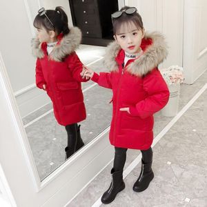 Donsjas Koop Voor 3 4 5 6 7 8 9 10 12 Jaar Mid Grote Kinderen Parka zachte Warme Baby Meisjes Jongens Bontkraag Bovenkleding Winter Kleding