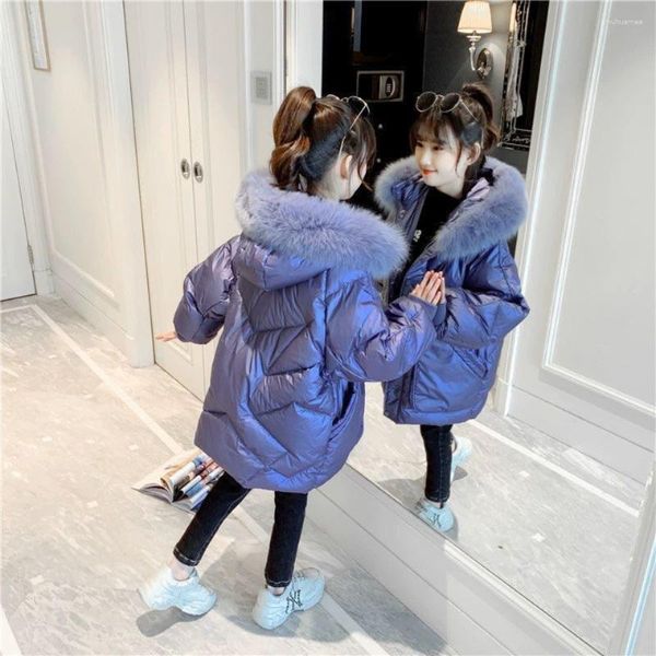 Manteau en duvet épais et chaud pour filles, parka d'hiver, vêtements d'extérieur, vestes à capuche pour enfants et adolescents de 3 4 6 8 10 12 14 ans