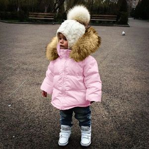 Manteau en duvet pour enfants, veste décontractée pour bébé, combinaison de neige à capuche, vêtements d'extérieur rembourrés pour nourrissons, hiver, filles, 231212