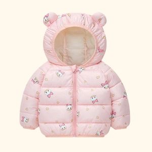 Down Coat Hiver à capuche enfants doudoune dessin animé bébé vers le bas manteaux ultraléger coton rembourré enfants doudoune chaud enfants vêtements 231025