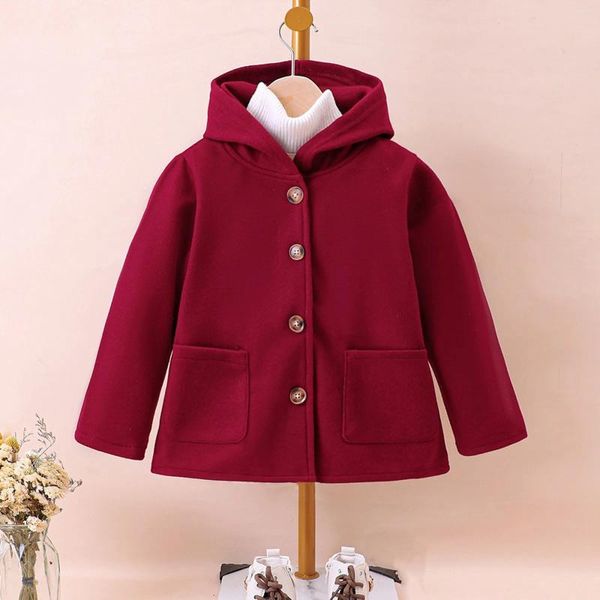 Manteau d'hiver en duvet pour enfants, Version Vintage, mode, épais, beau, mi-long, garde au chaud, vêtements décontractés pour enfants, 2024