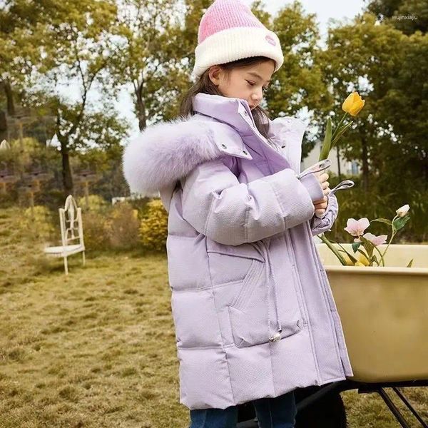 Abajo abrigo chaqueta de invierno niña niños con capucha niños prendas de vestir exteriores ropa adolescente
