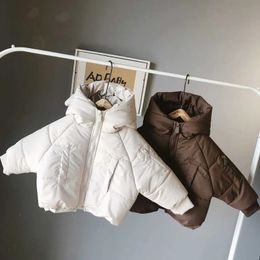 Down Coat Veste d'hiver enfants fille vêtements enfants doudoune pour garçon mode coréenne épaissie chaud vêtements à capuche manteau 1-5 ans 231017