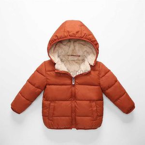 Manteau en duvet ZWY664 polaire hiver Parkas enfants vestes pour filles garçons chaud épais velours enfants manteau bébé survêtement infantile pardessus HKD230725