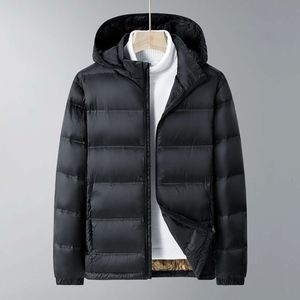 Doudoune pour hommes, légère et chaude, épaissie hiver nouveau duvet de canard, veste décontractée surdimensionnée et agrandie en graphène