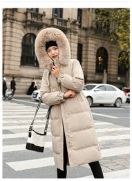 Doudoune pour femmes 2023 nouvel hiver longue longueur au genou veste en coton épais version coréenne coupe ajustée et veste en coton minceur veste de sport de plein air mode