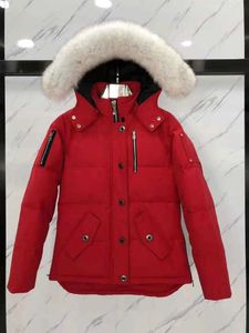 Veste à la veste collier de fourrure masculine parka hivernale étanche à coucher blanc de canard blanc creux de mode hommes et femmes couples Moose Version décontractée pour garder vestestop