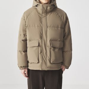 Veste à la veste pour l'hiver pour hommes à capuche chaude pour hommes à capuche