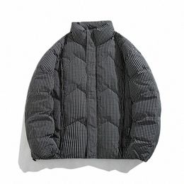 Doudoune Solid Winter Cott Manteau pour hommes Nouveau Zipper Parka Manteau Hommes Vêtements Lg Manches Veste Pour Hommes Manteau En Plein Air Marque Vente X7En #