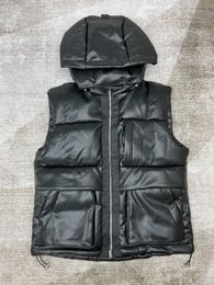 doudoune gilet unisexe Designer Down Veste Chapeau d'hiver Fermeture à glissière détachable jusqu'à manteaux chauds Casual Lettre Broderie en plein air hiver mode doudoune manteaux vêtements d'extérieur