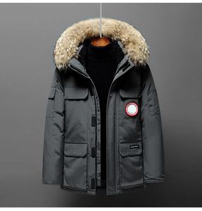 Doudoune mi-longue pour femmes et hommes, hiver, nouveau style canadien, vêtements de travail pour les amoureux, vêtements épais en oie pour hommes, taille américaine S-4xllfvcz Igar