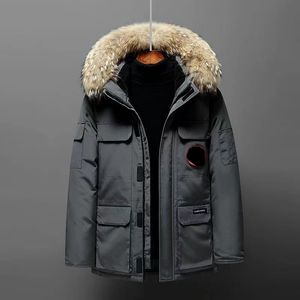 Doudoune d'hiver pour femmes et hommes, nouveau style canadien, vêtements de travail pour amoureux, veste épaisse en duvet d'oie pour hommes