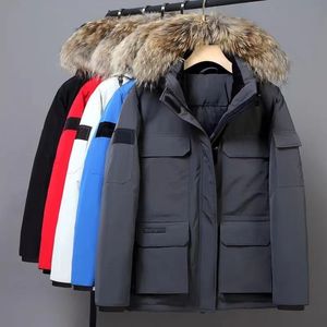 Down Parka Designer Down Jacket Sortie d'hiver Veste pour homme Étiquette de broderie Coton chaud Coton Luxe Trench-Coat Femme Couple Veste chaude épaissie