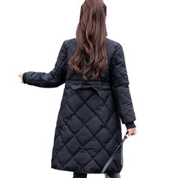 Down Parka Dames Parka Winterjas Vrouw Vrouw Nieuwe Winter Quilted Jacket Down Big Yards Lady Jacket Jas M998 201110