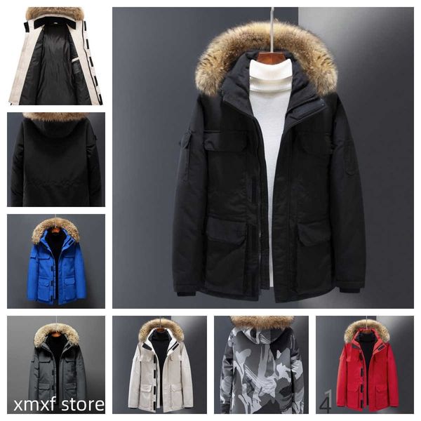 Down Parkas Canadian Gooses Langfords Wyndhams Vestes Hommes Femmes Designers Manteaux Veste Homme Hiver Jassen Puffer Big Fur Coat Goosee