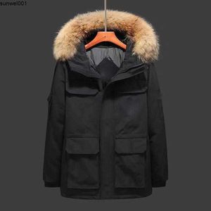 Down Parkas Hombre Puffer Pescado Invierno Down Diseñador Parka Moda Casual Con Capucha Al Aire Libre Trench Coat Pareja Gruesa Chaqueta Térmica Personalizada 3gad