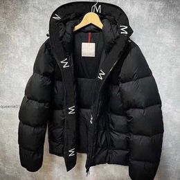 Donsparka's Pufferjack Parka's Kleding Eendendons Gewatteerde jassen Buiten Warm houden Zwarte bovenkleding Koudebescherming Badge Decoratie Verdikkingsjas Grote maten