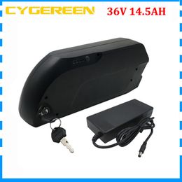 Tube descendant 36V 15Ah batterie de vélo 36V 14.5AH batterie li ion avec Port USB utiliser NCR PF 2900mah cellule 2A chargeur