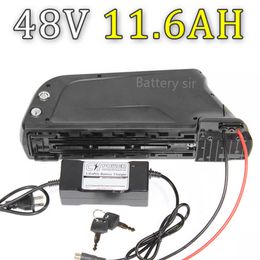 onderbuis 48 v lithium ion batterij 48 v 11.6ah elektronische fiets batterij met 5 V Usb-poort BMS