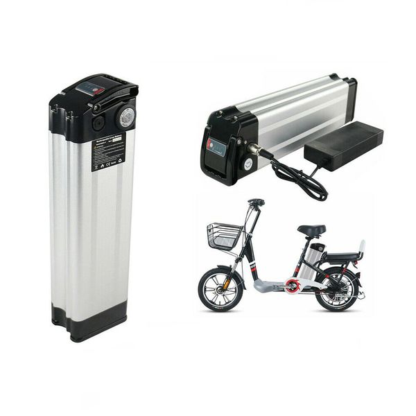 Batería de tubo inferior Batería de bicicleta eléctrica de litio 48V 17.5AH con Sanyo 18650 Cell Silver Fish 48V / 52V 1000W Bafang BBS02 BBS03 Kit de motor