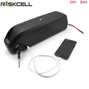 Batterie li-ion 24v 8ah pour vélo électrique ebike, avec chargeur USB 5.0v + bms