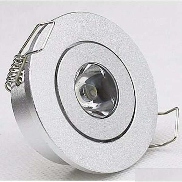 Downlights 10 piezas / lote Mini 1W LED Downlight Sier Shell Techo Armario Luz 3W Focos Lámparas Downlights 110V 220V Lámparas de mostrador31928 Dh4Lt