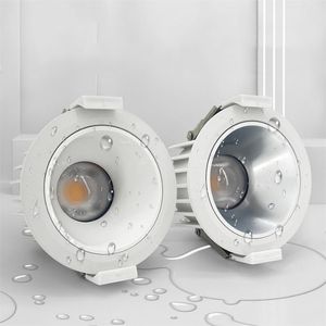 Downlights 10W 20W étanche IP65 COB encastré LED Downlight extérieur plafond projecteur lampe pour cuisine salle de bain décorDownlights