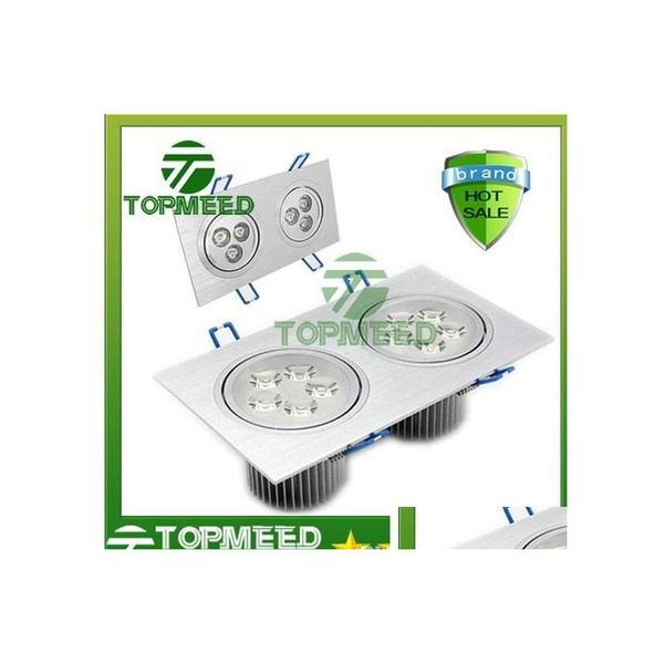 Downlights Ce Plafonnier Led Double Carré Haute Puissance 18W 30W 42W 110240V Spot Down Lighting Downlight Spotlight 10 Drop Delivery Dhsc9