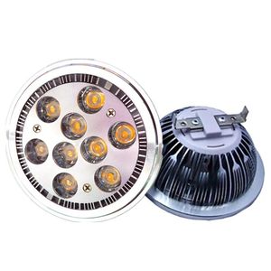 Downlights DHL/UPS envío gratis 30 piezas 9 w AR111 bombilla de punto led/12 v ac85240v foco led