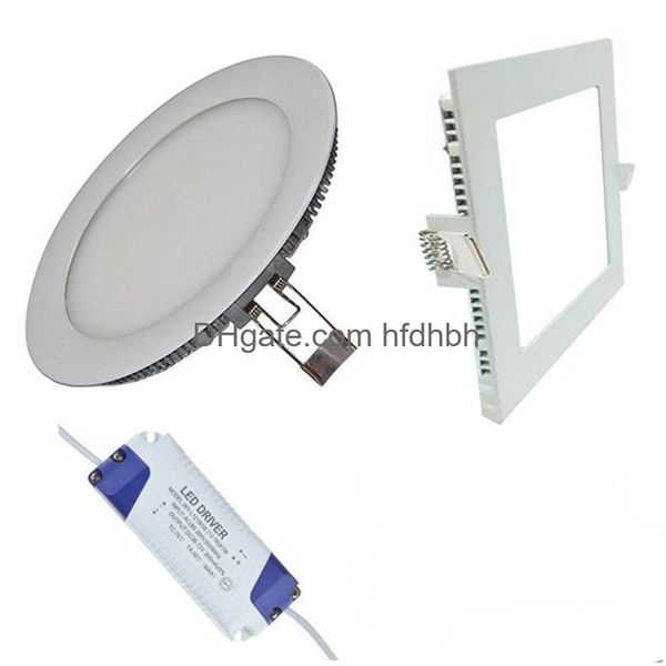 Downlights Dimmable 9W / 12W / 15W / 18W / 21W LED LAMPE RECHERCHÉE CHAUD / NATUREL / COLON BLANC SUPERT-PANNEUR SUPERT-MINDEM