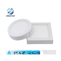 Downlights Dimmable 9W 15W 21W 25W Rond / Carré Led Panel Light Surface Mounted Downlight Lighting Plafonnier Ac 110240V Ad Dhe35