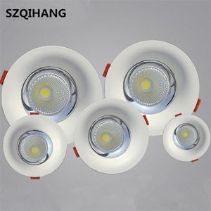 Downlights Hoge kwaliteit LED COB verzonken downlight 10W/15W/20W/30W Warm Pure White Spot Lamp plafondlicht AC85-265V