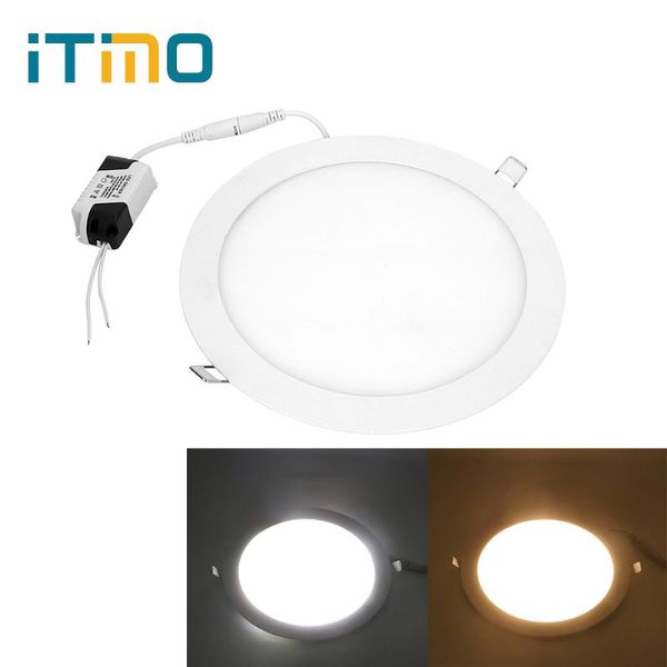 Downlights ITimo LED Panel Lights 18W 220V Super Bright Ultra Thin Plafonniers Spotlight Éclairage Intérieur Haute Luminosité Down Lamp