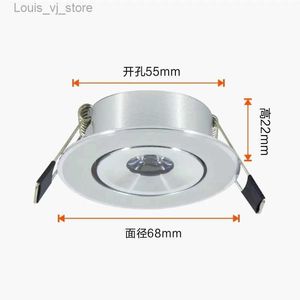 Downlights LED Plafond Downlight 1W 3W AC90-260V Inbouwspot Licht Led Lamp Uitsparing 50mm Met Driver YQ240226